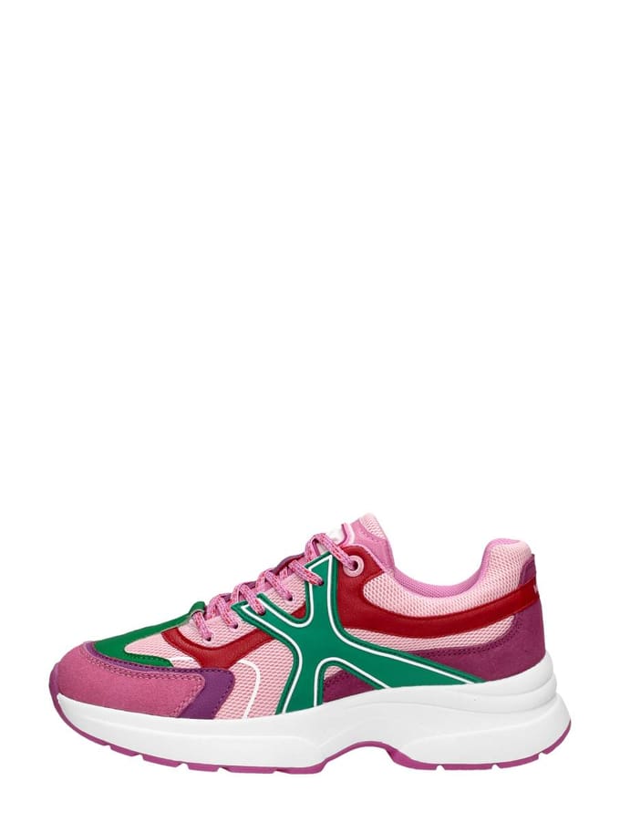 Mexx Sneaker Loyce Roze/groen - Maat 37