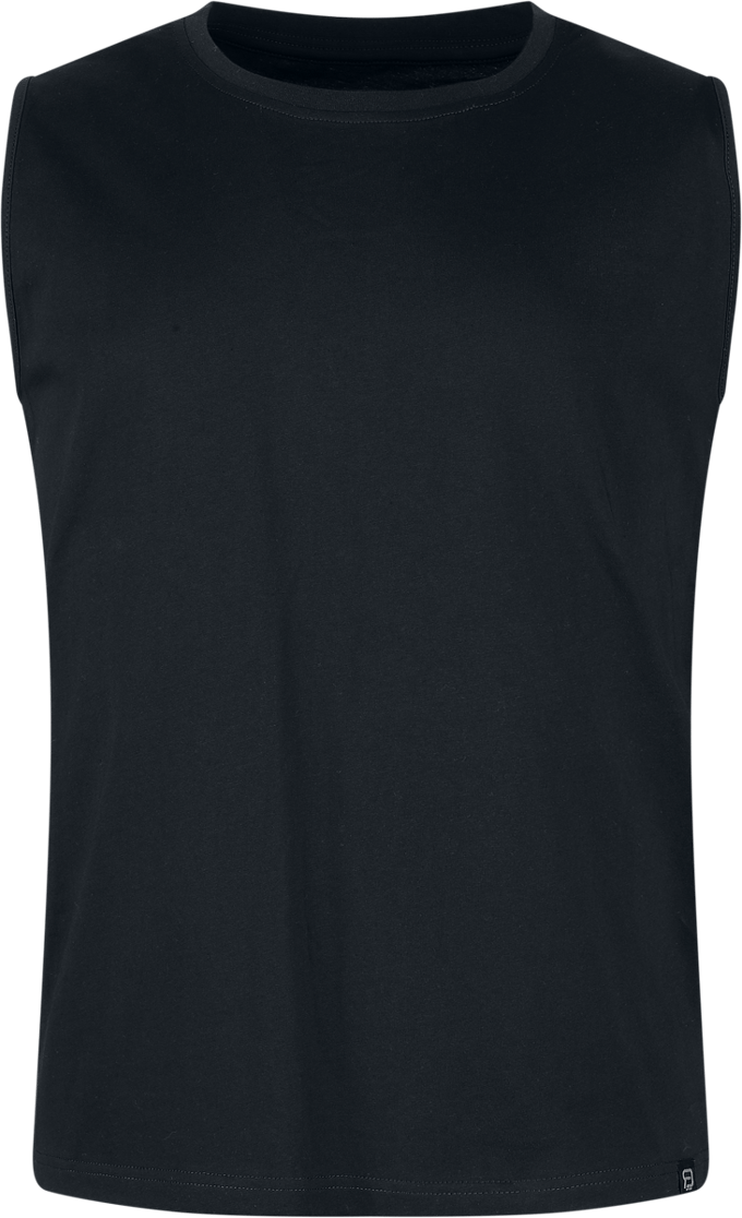 R.E.D. Rock-Engineered Design Zwarte/grijze basic T-shirts met knoopsluiting - Heren - S