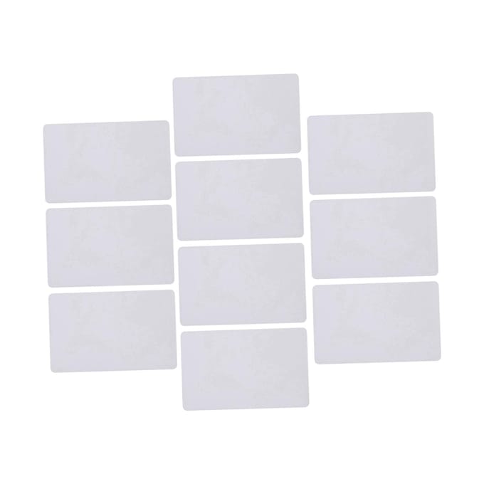 Lot de 10 cartes RFID intelligentes 13,56 MHz, bloc 0, inscriptibles, UID, modifiables white
