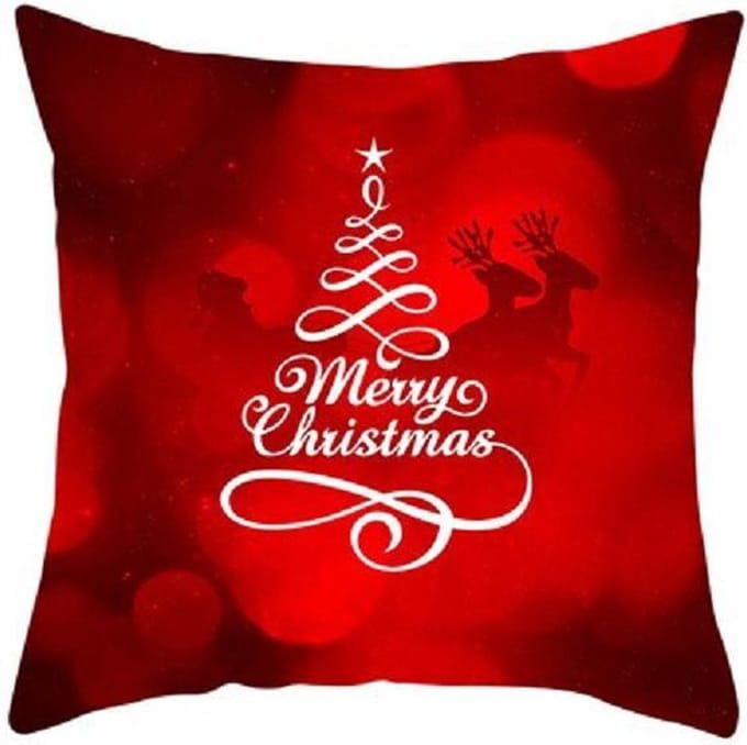 Kussen hoes Kerstmis motief  Kerstboom Merry Christmas