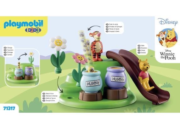 PLAYMOBIL 1.2.3 & Disney Winnie de Poeh Bijentuin - 71317