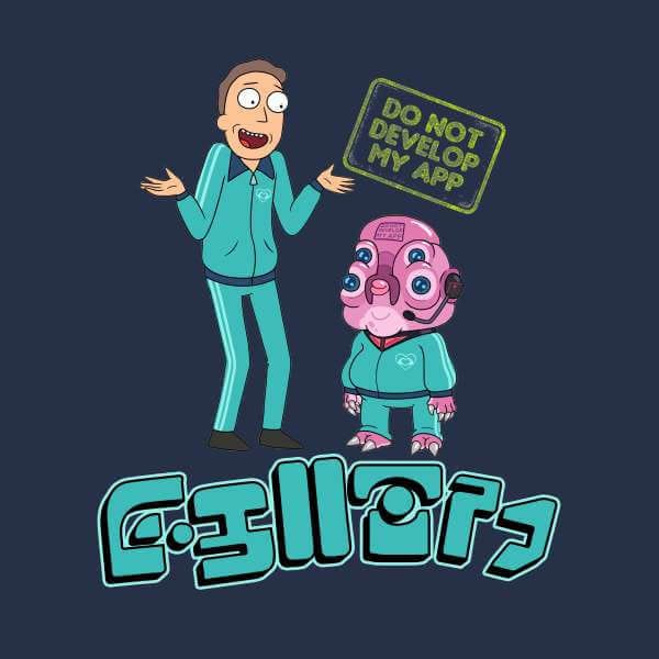 Rick and Morty Do Not Develop My App Sweatshirt - Navy - S