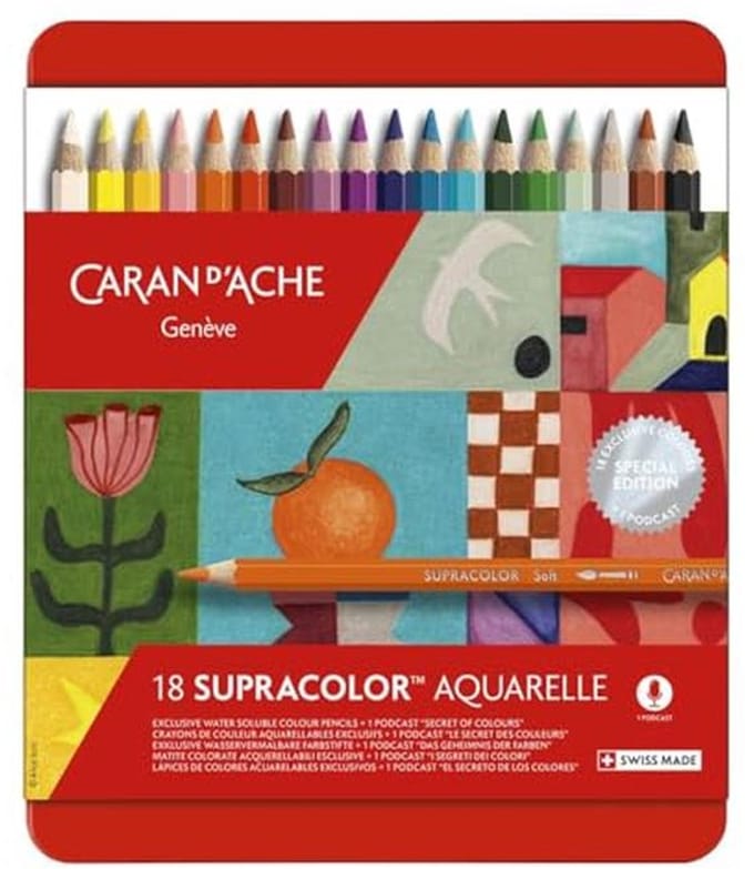 Etui met 18 kleuren Supracolor Aquarelle - speciale editie