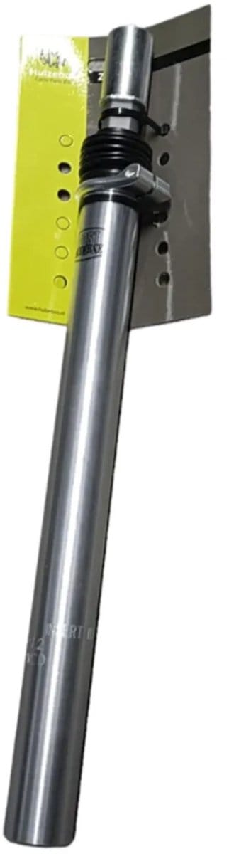 Verende zadelpen ø27,2mm / 350 mm aluminium - zilver