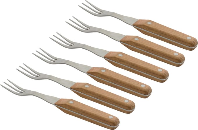 Essentials Steakvork (6x) - Bruin -