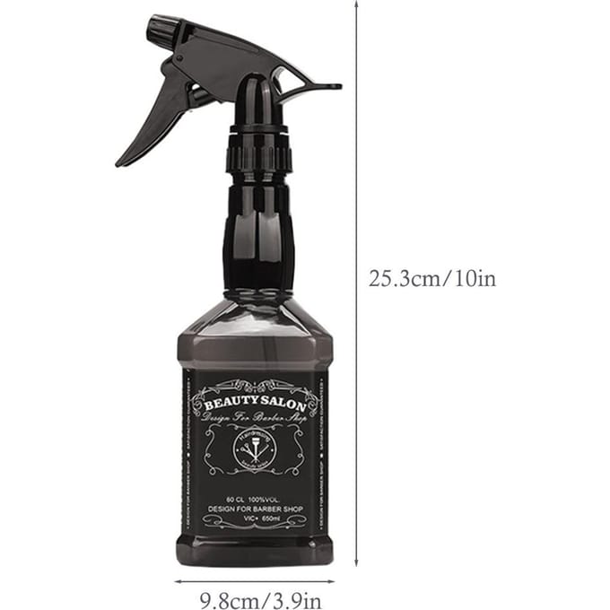 650ml PET Lege Kappers Sprayfles Verstelbare Plastic Whisky Spuitfles Hervulbare Sproeier voor gray