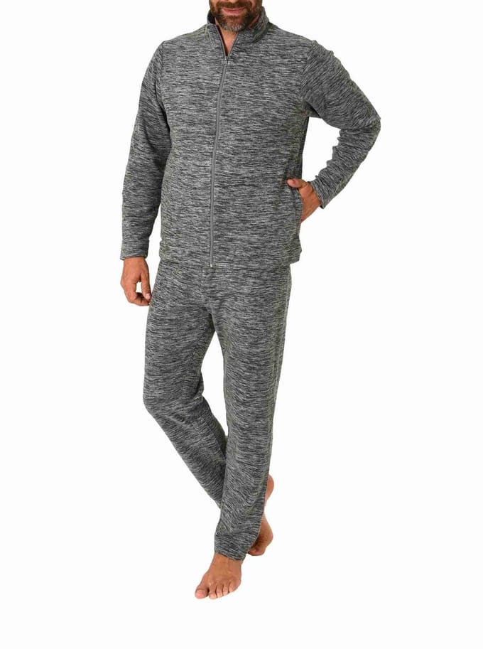 Heren Elegant Polar Fleece Huispak Trainingspak Vrijetijdspak Joggingpak