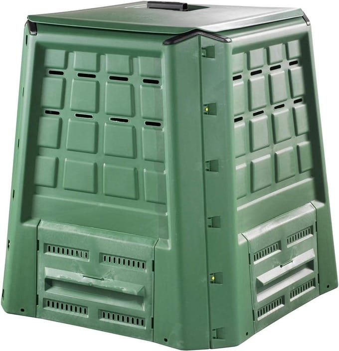 Bio Composter - Compostbak Tuin - Afval Verwerken - Snelle Montage - 380 Liter - Groen