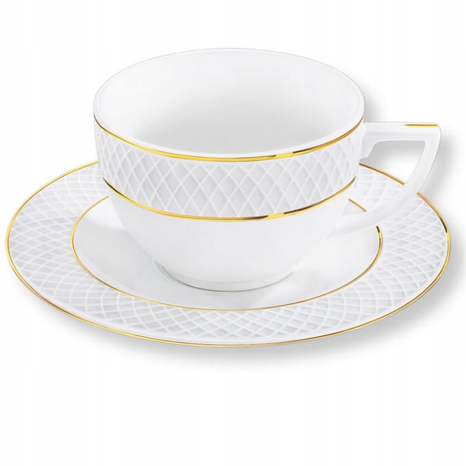 Wilmax England Koffieset 90 ml Wit Porselein