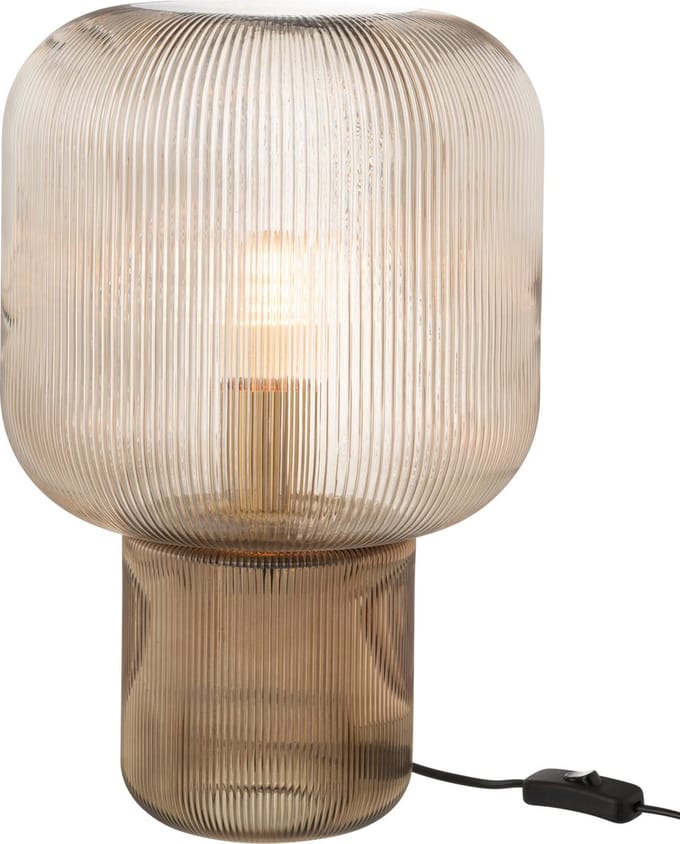J-Line tafellamp - glas - bruin