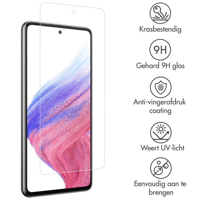 Accezz Screen Protector - Geschikt voor Samsung Galaxy A51 - Gehard Glas Screenprotector