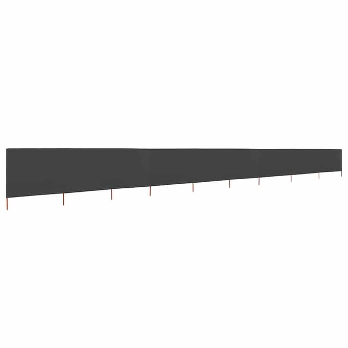 vidaXL - Windscherm - 9-panelen - 1200x160 - cm - stof - antraciet