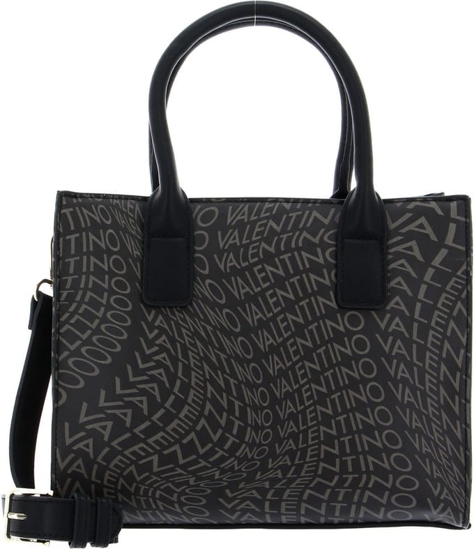VALENTINO Schoudertas Shopper Samosa Shopping Bag Nero / Grigio Zwart