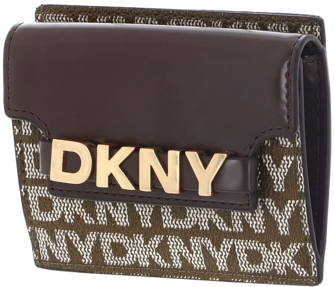 DKNY kaarthouder Avril Card Case Chino / Chocolate bruine