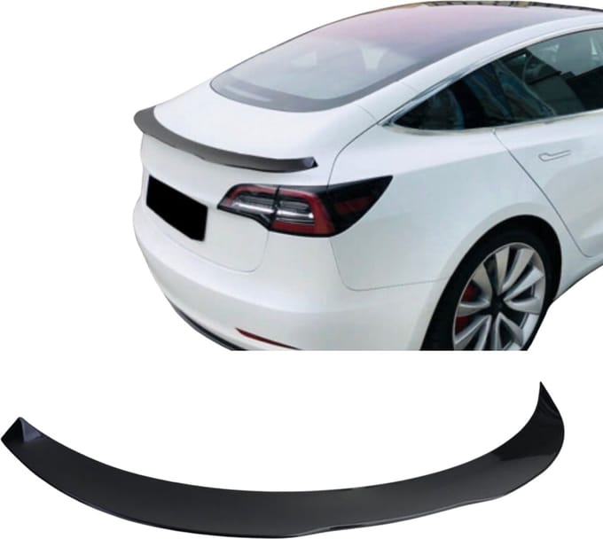 Tesla Model 3 (2017-2023) PSM Style Sport Spoiler Glans Zwart
