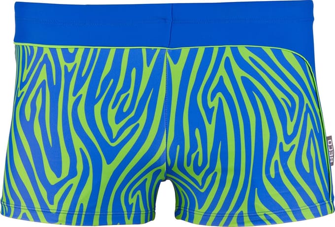 BECO zebra vibes zwemboxer - blauw/groen - maat 6