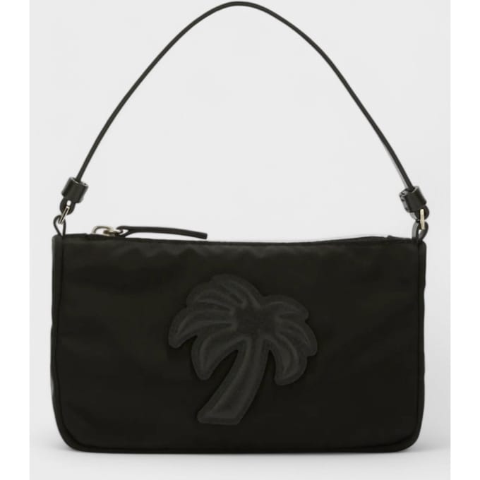 Palm Angels Grote Palm Nylon Pouch Zwart