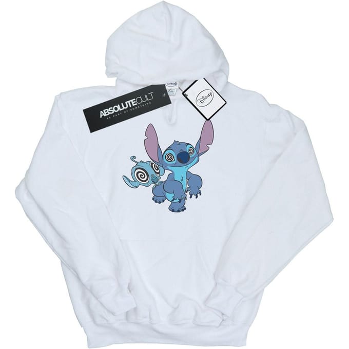 Disney Heren Lilo en Stitch Hypnotized Hoodie (Wit)