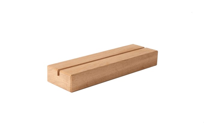 22cm - Houten Houder / Standaard / Menukaarthouder - Type: Breed-Eiken (onbewerkt)