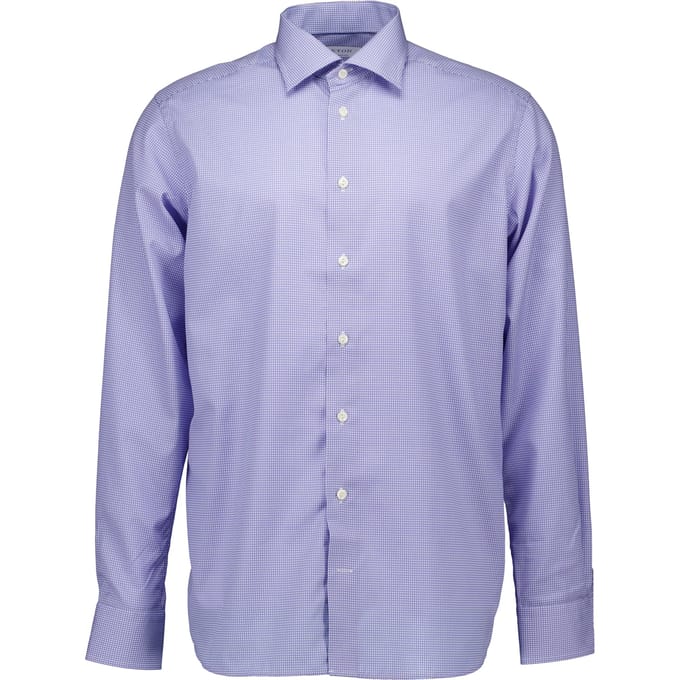 Eton  Lange Mouw Overhemden Blauw 100011664