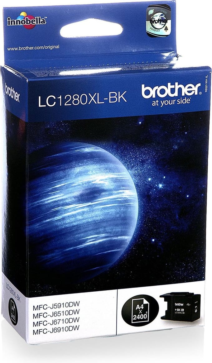 Brother LC-1280XLBK - Inktcartridge / Zwart / Hoge Capaciteit