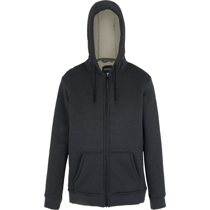 Regatta Heren Naddle Fleece Full Zip Hoodie (Zwart)