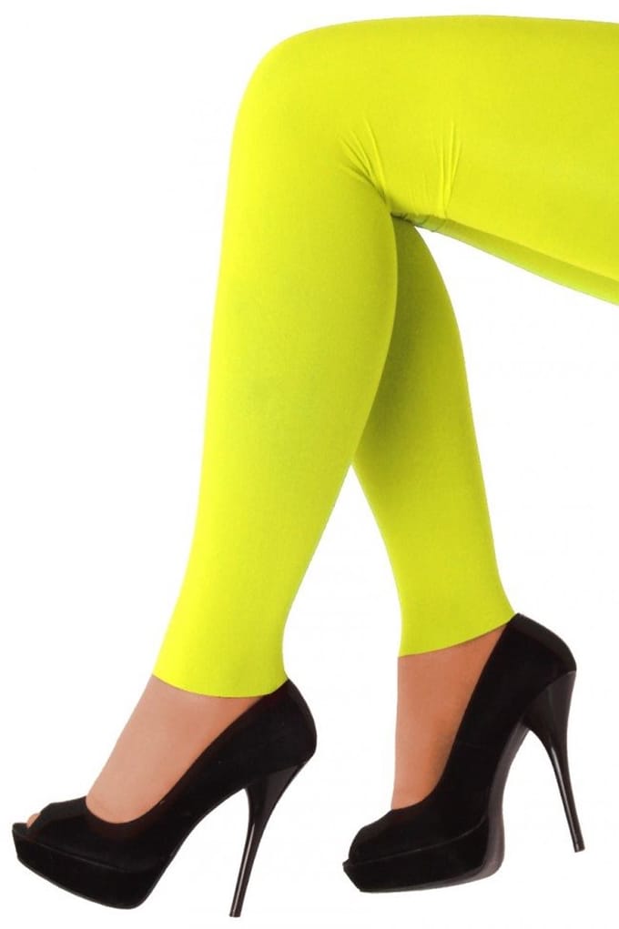 60 denier Legging – Fluor yellow – L-XL