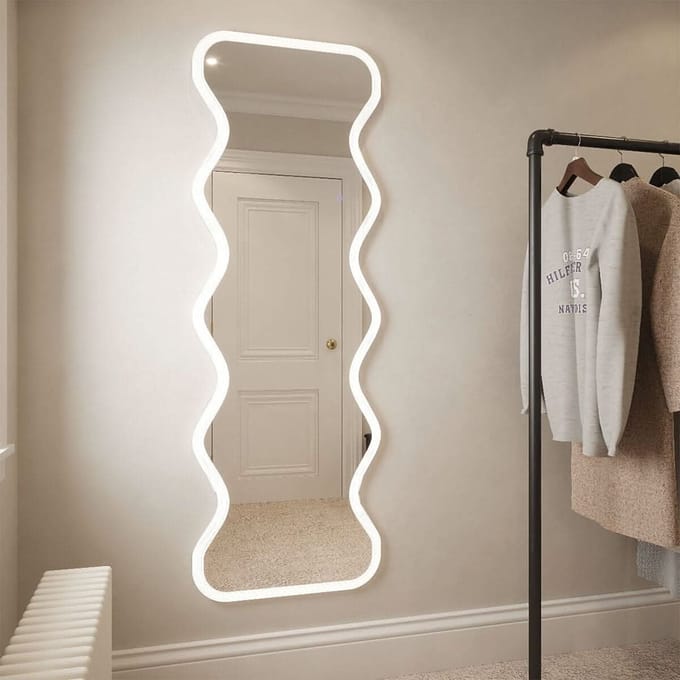 Milton & Oldbrook Wandspiegel met Verlichting 50 x 160 cm Asolo