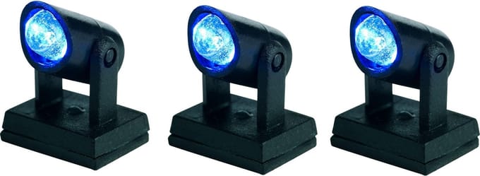 Luville - Spot light blue 3 pieces - Kersthuisjes & Kerstdorpen
