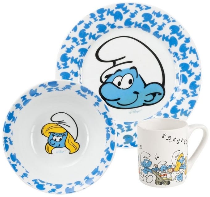Set keramiek ontbijtset - 3 stuks