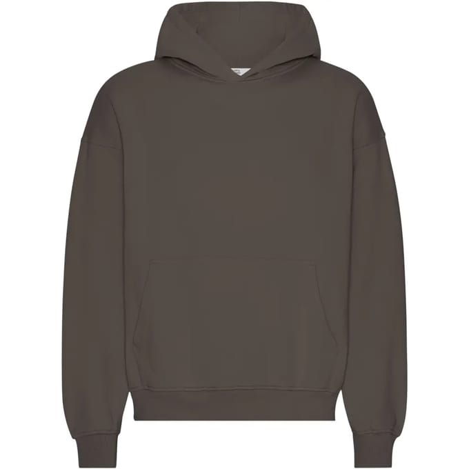 Oversized sweatshirt met capuchon Colorful Standard Organic Coffee Brown