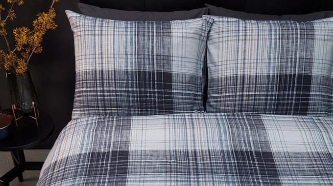 Beddinghouse Dekbedovertrek Flanel Filip Grey 2 persoons