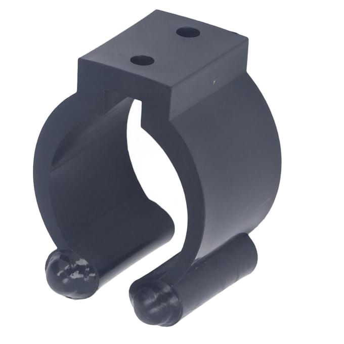 20 Stuks Zwembad Keu Clips Draagbare Keu Houder Rek Clip met Oor Biljart Benodigdheden L 23mm ID black