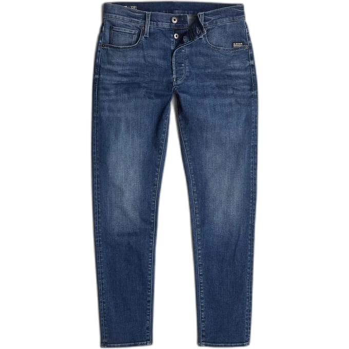 G-STAR 3301 Slim Heren Jeans - medium aged