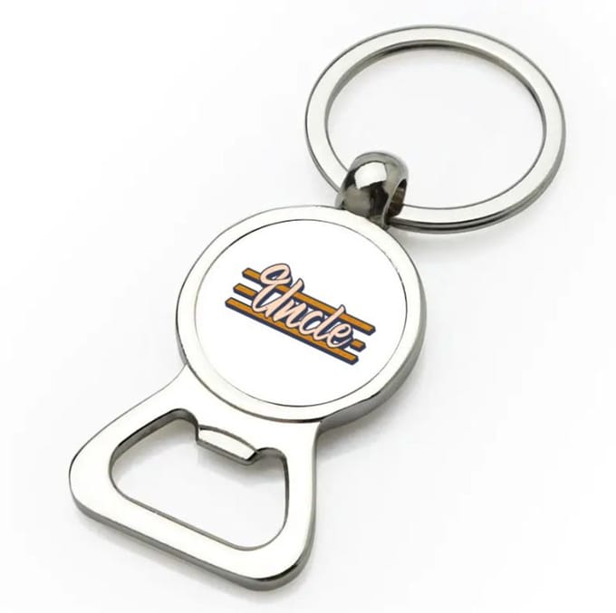 Akyol - uncle flesopener - Oom - oom - verjaardag - cadeautje - kado - geschenk - 9 bij 3 cm