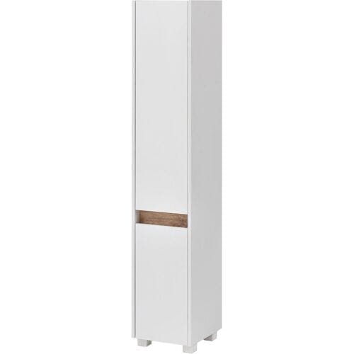 SCHILDMEYER Hoge badkamerkast Cosmo (1 deur (breedte 30,2 cm), parelwit)