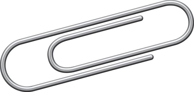 Kangaro paperclips - 30 mm - rond - 1000 stuks - verzinkt