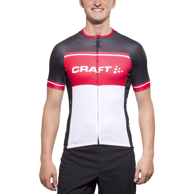 Craft Classic Logo Jersey korte mouwen Heren wit Maat L