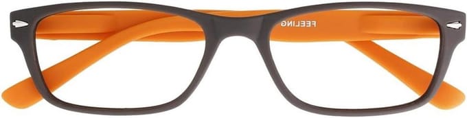 Leesbril - Leeshulp - Comfortabel lezen - Soft-touch oppervlak - 155 cm breed - Bruin-oranje