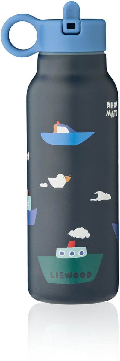 Liewood Drinkfles RVS Falk Sailing Classic Navy 350ml