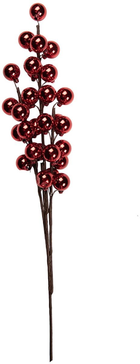 Clayre & Eef Kerstdecoratie 10x9x60 cm Rood Kunststof