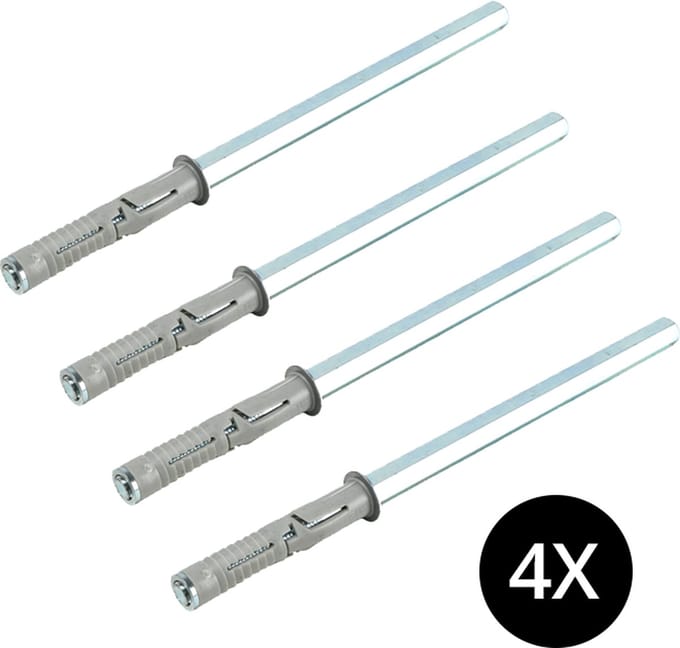 4x Plankdrager met plug 140 x 10 mm