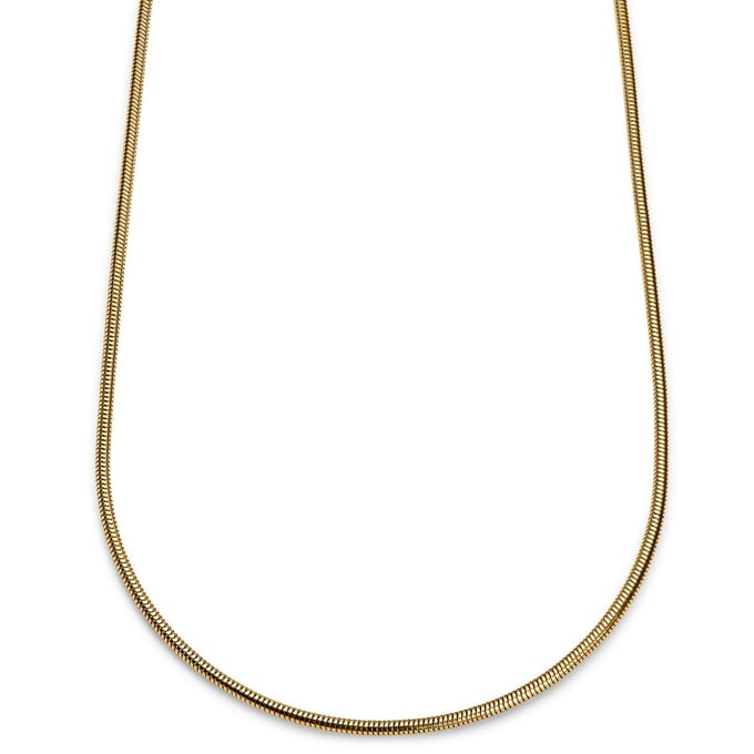 Essentials | 3 mm Goudkleurige Ketting met Slangenschakels