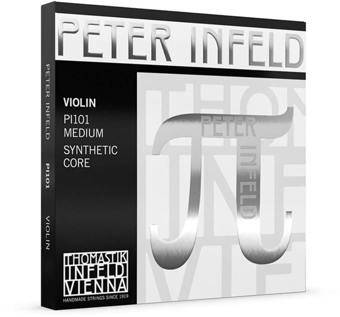 Thomastik Infeld THPI-100 violin string set 4/4, synthetic core, includes THPI-01PT
