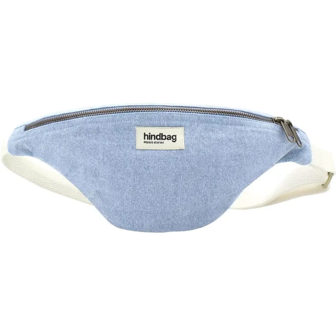Hindbag Olivia - heuptas - licht blauw - biologisch katoen