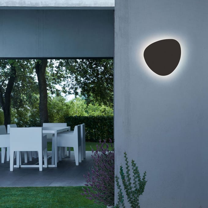 Bover Tria 05 LED buiten wandlamp, graphite Brown