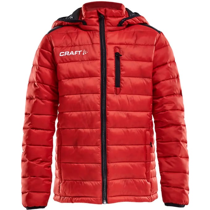 Craft Isolate Donsjas Met Kap Kinderen - Rood | Maat: 158/164