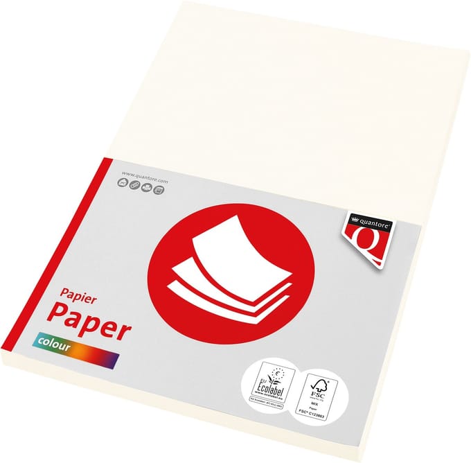 Kopieerpapier quantore col-50 a4 160gr roomwit | 10 stuks