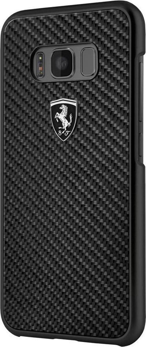 Samsung Galaxy S8+ hoesje - Ferrari - Zwart - Carbon