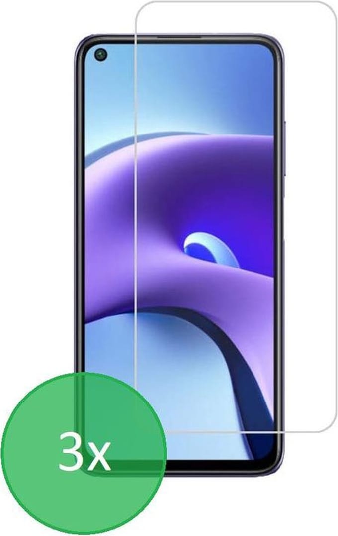 Geschikt Voor: Xiaomi Redmi Note 9 - 3x Screenprotector - screen protector - glas - bescherm - beschermglas